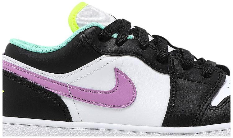 Air Jordan 1 Low GS White Violet Shock