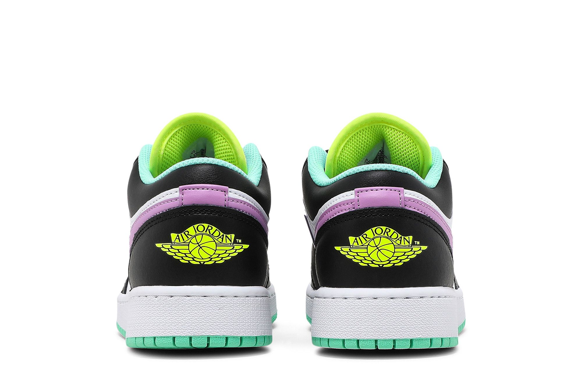 Size 3.5 Air Jordan 1 Low GS 'White Violet Shock'