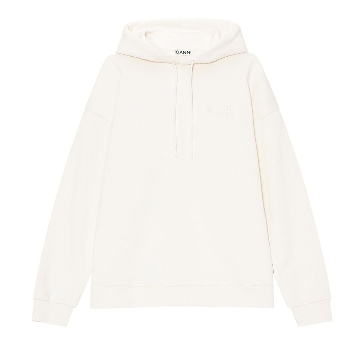 Ganni Oversized Hoodie Egret