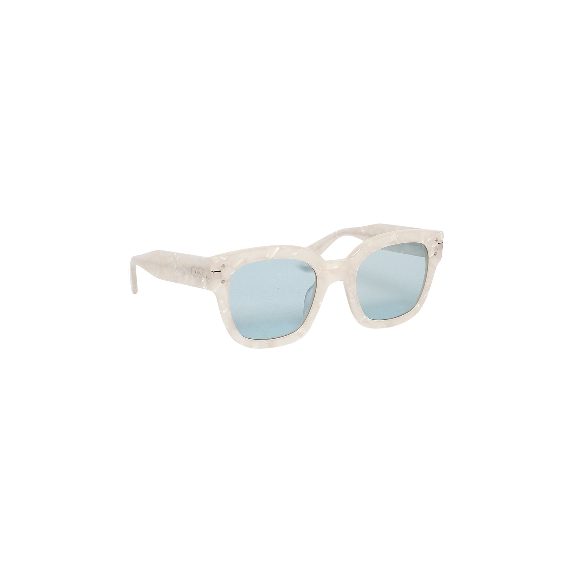 Buy Amiri Classic Logo Sunglasses 'Pearl/Blue' - XA41763AC 118 | GOAT