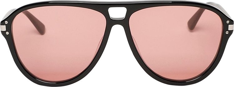 Amiri Aviator Logo Sunglasses BlackPink