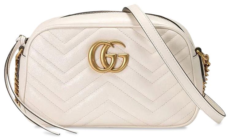 Gucci GG Marmont Small Shoulder Bag White