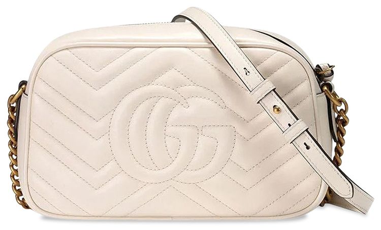 Gucci GG Marmont Small Shoulder Bag White