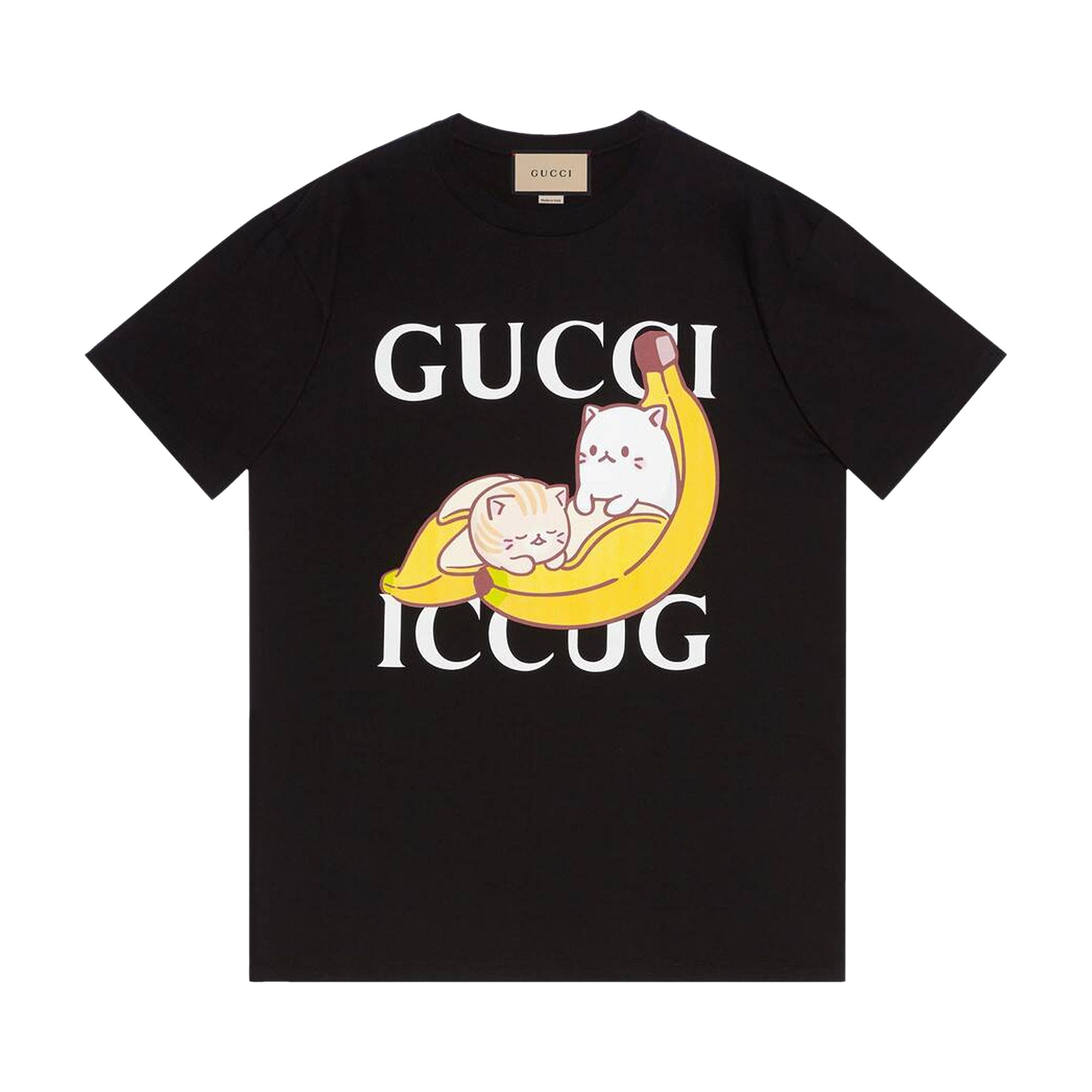 Buy Gucci Bananya T-Shirt 'Black' - 615044 XJDGQ 1082 | GOAT