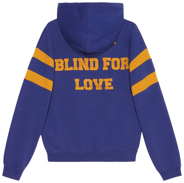 Gucci Sweatshirt With 25 Gucci Eschatology And Blind For Love 1921  Print Blue