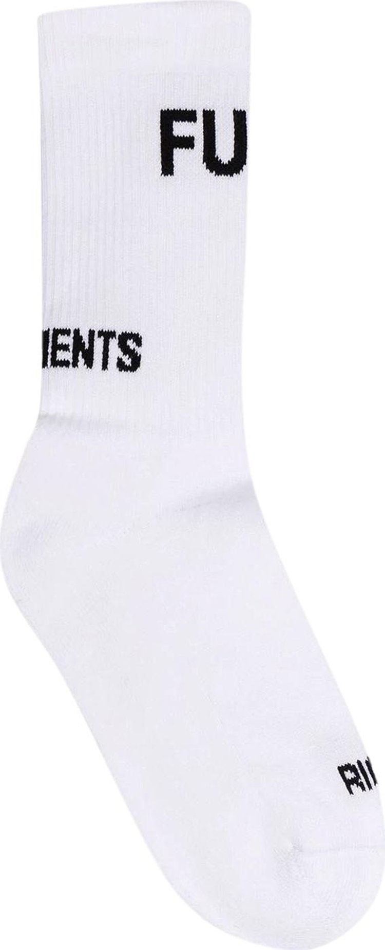 Vetements Fuck Socks White