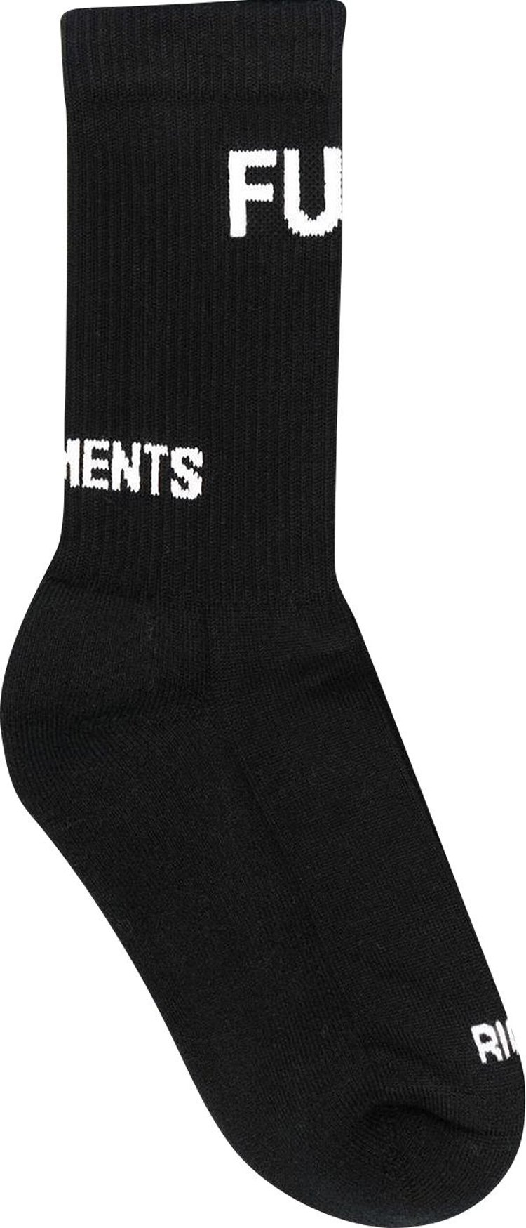 Vetements Fuck Socks Black