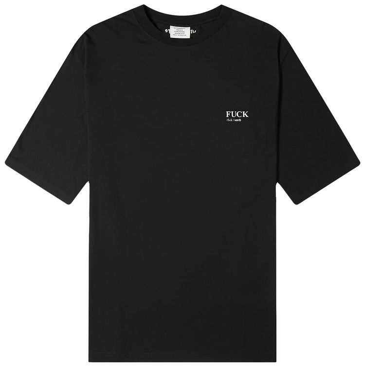 Vetements Fuck Definition T Shirt Black