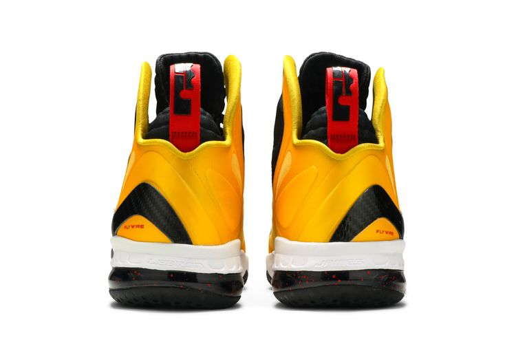 Nike LeBron 9 P.S. Elite \'Taxi\' Yellow Black Lace Up Basketball Sneakers K264 Lebron 9 Elite Taxi Review + On Feet - YouTube main image 4
