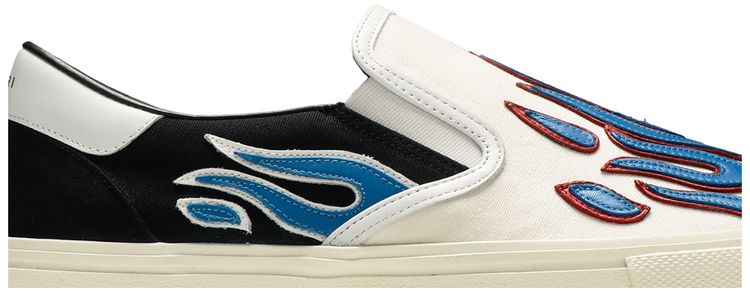 Amiri Slip On Flame   Black White Blue