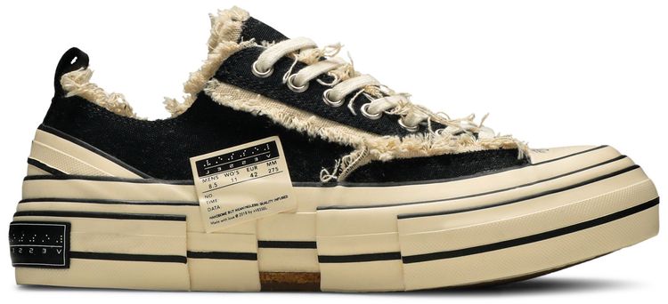 xVESSEL x Yohji Yamamoto Wmns Patchwork Platform Low Black White