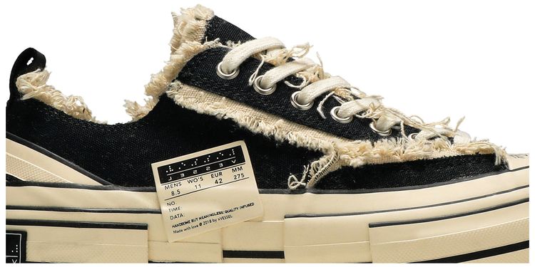 xVESSEL x Yohji Yamamoto Wmns Patchwork Platform Low Black White