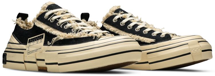 xVESSEL x Yohji Yamamoto Wmns Patchwork Platform Low Black White