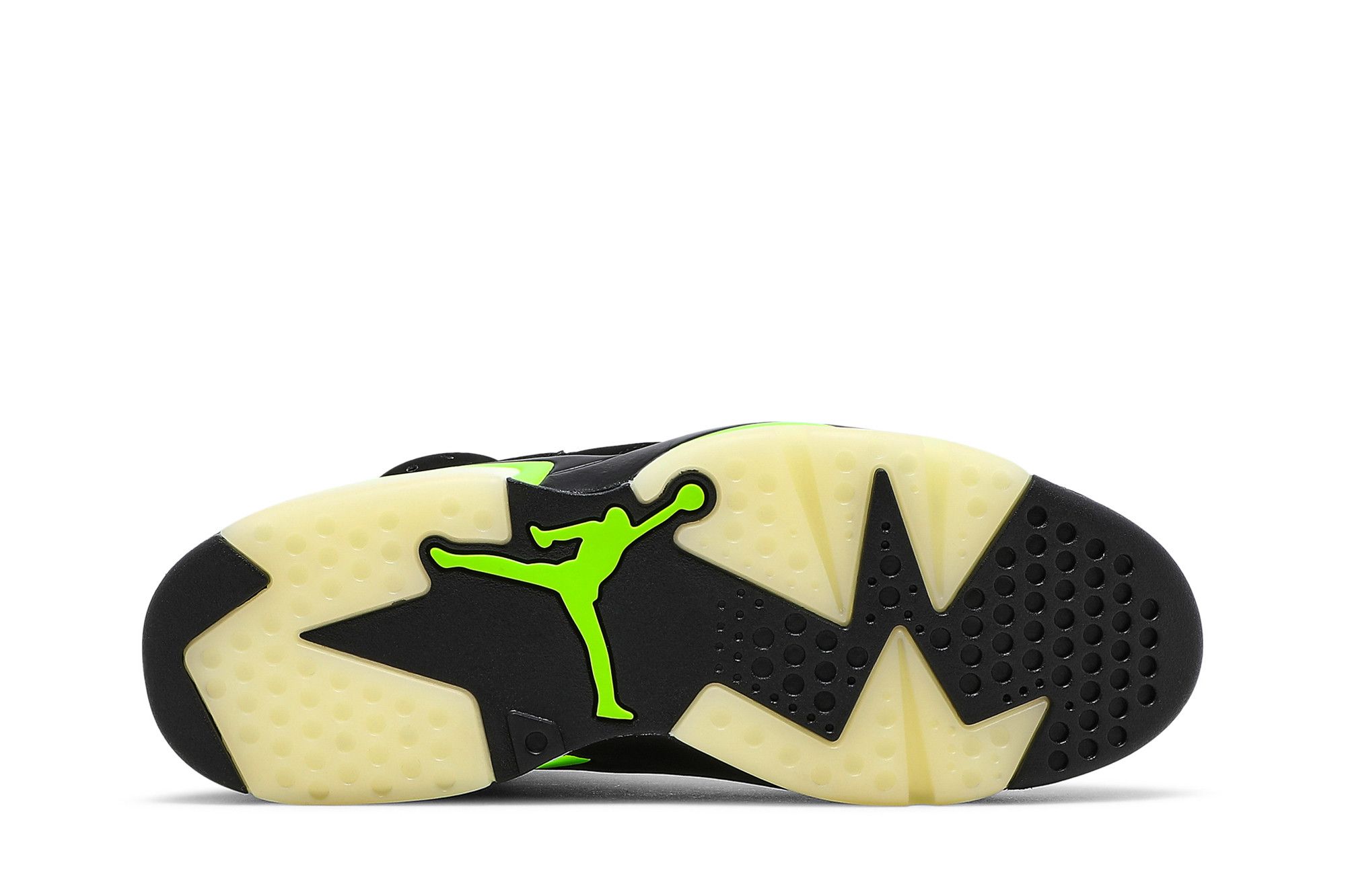 black and neon green jordan 6