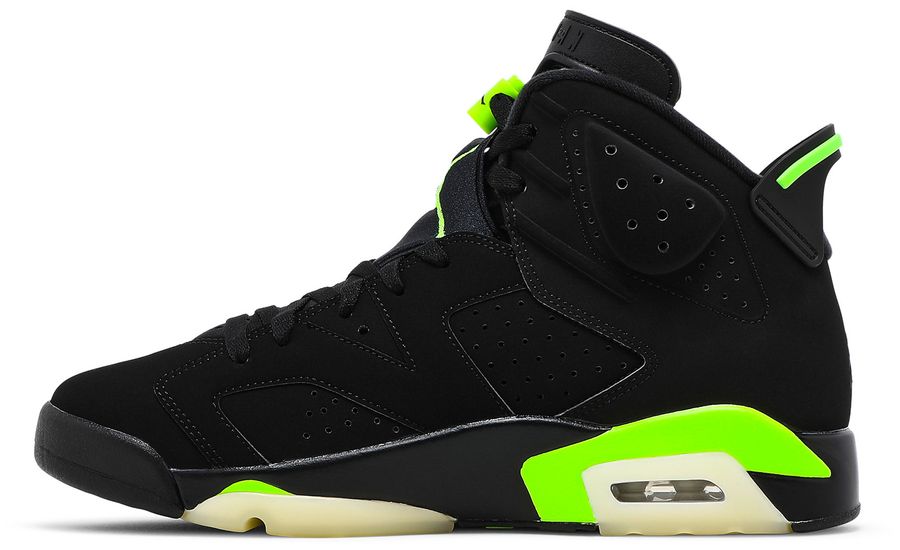 electric green jordan 6 goat