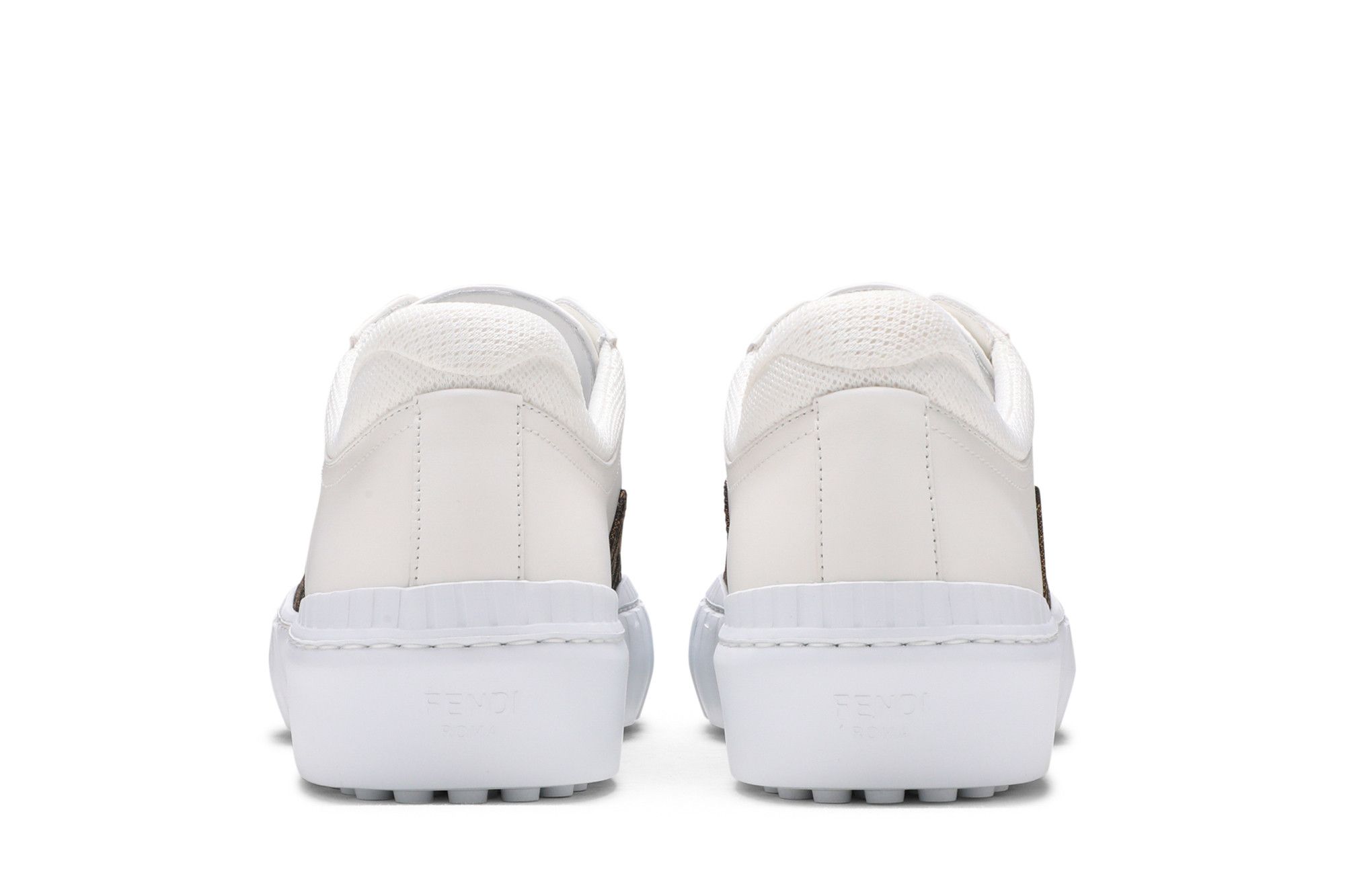 Buy Fendi Force Lace-Up Sneaker 'White Brown' - 7E1415 AF5C F1DV2