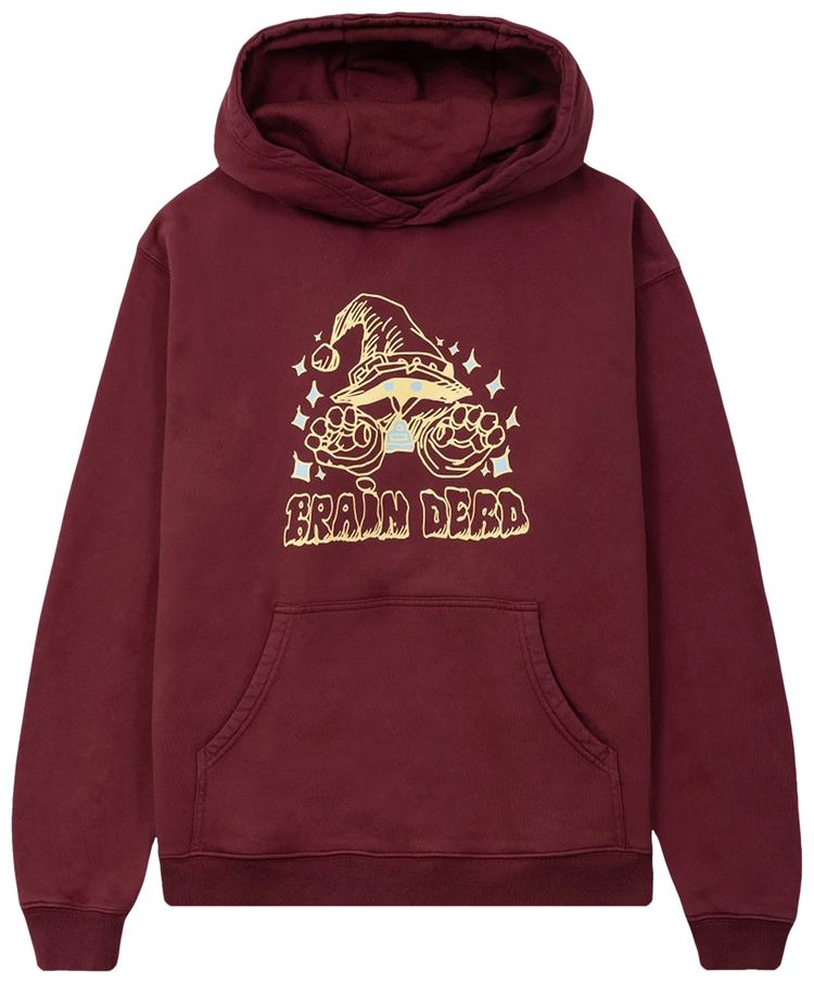 Brain Dead Constantine The Wizard Hooded Sweatshirt Maroon