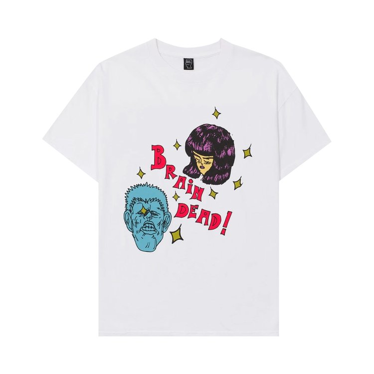 Brain Dead Friday Night Kisses T Shirt White