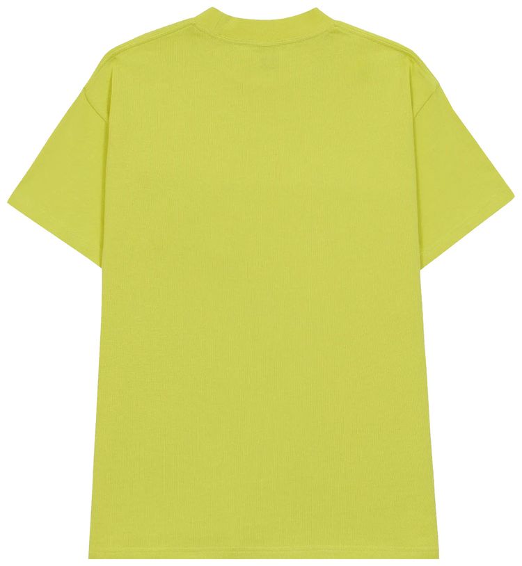 Brain Dead Heavyweight Jersey Mockneck Pocket Shirt With PVC Yellow