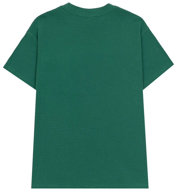 Brain Dead Waffle Knit Mockneck Pocket Shirt With PVS Emerald