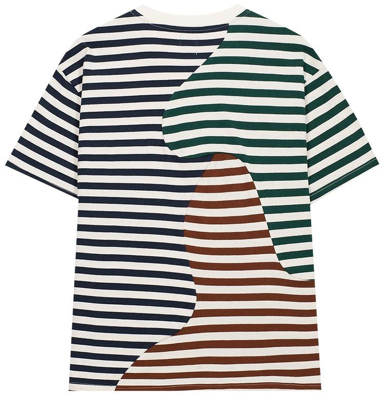 Brain Dead Organic Paneled Stripe Shirt Natural