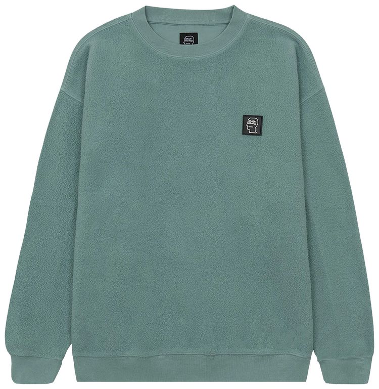 Brain Dead Reverse Fleece Crewneck Sweatshirt Seafoam