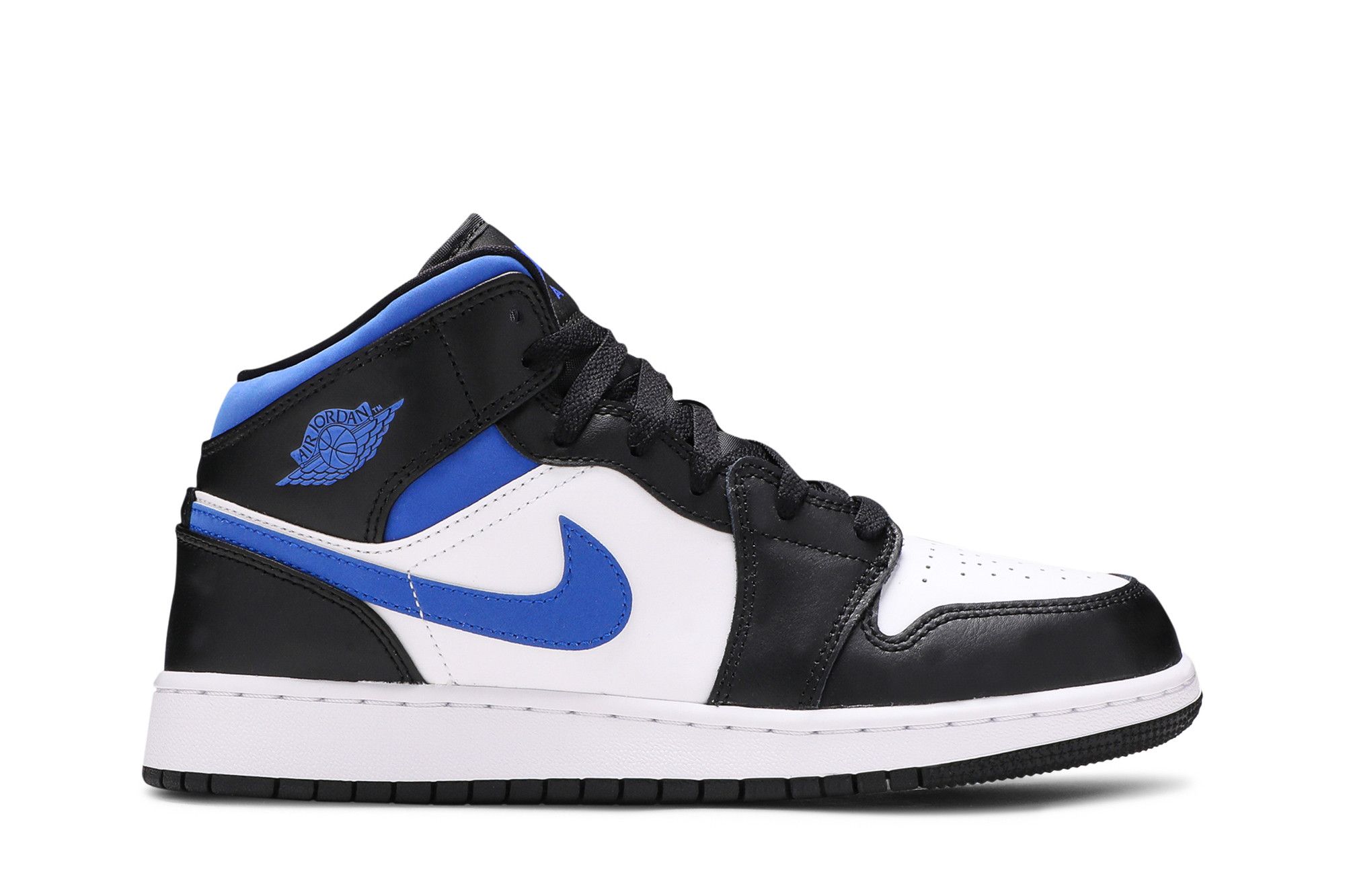 AIR JORDAN 1 MID GS  Blue ロイヤルブルー Air Jordan 1 Mid 'Hyper Royal Blue' Black Sneaker Size 6Y
