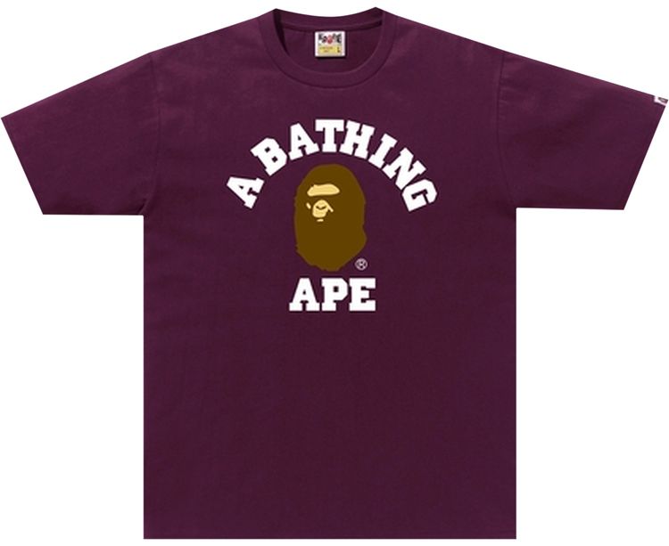 BAPE Online Exclusive College Tee Purple