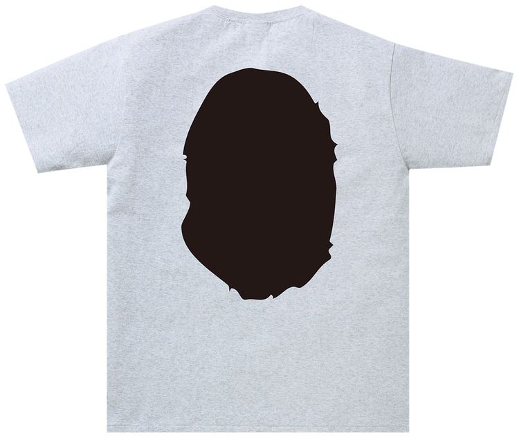 BAPE Bicolor Big Ape Head Tee Gray