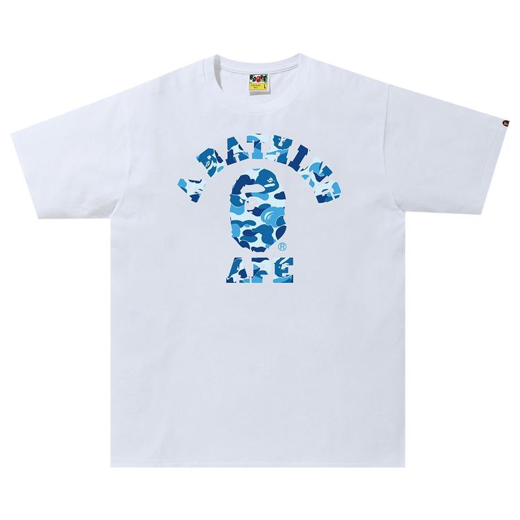 BAPE ABC Camo College Tee WhiteBlue