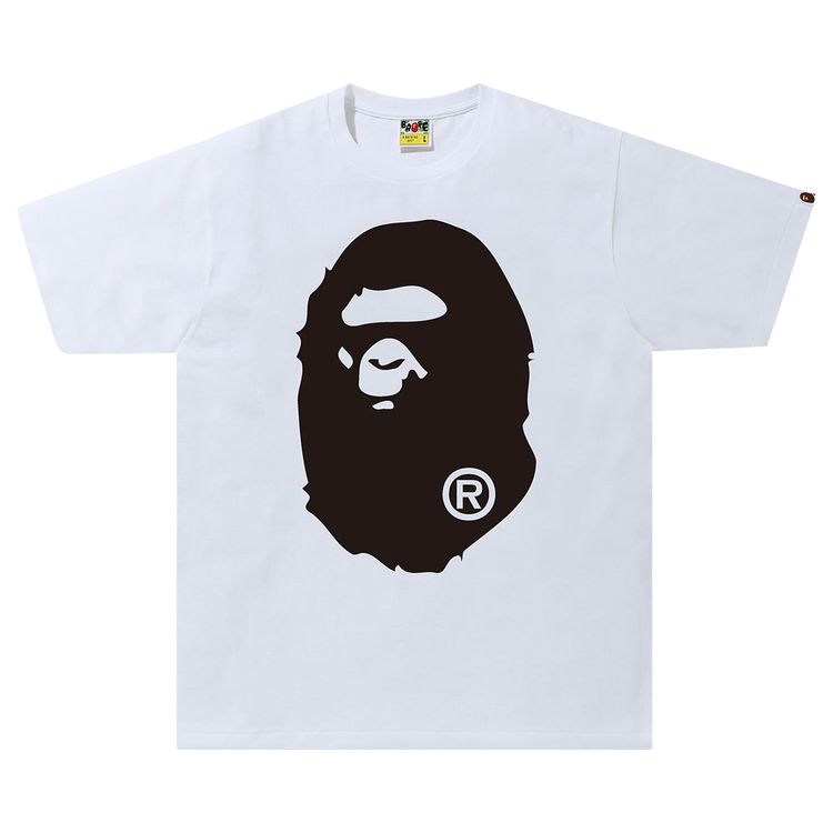 BAPE Bicolor Big Ape Head Tee White