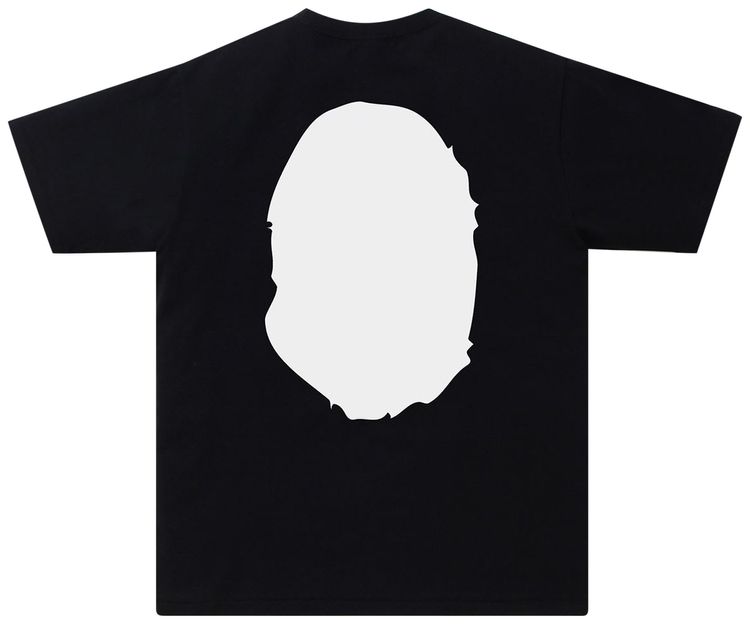 BAPE Bicolor Big Ape Head Tee Black