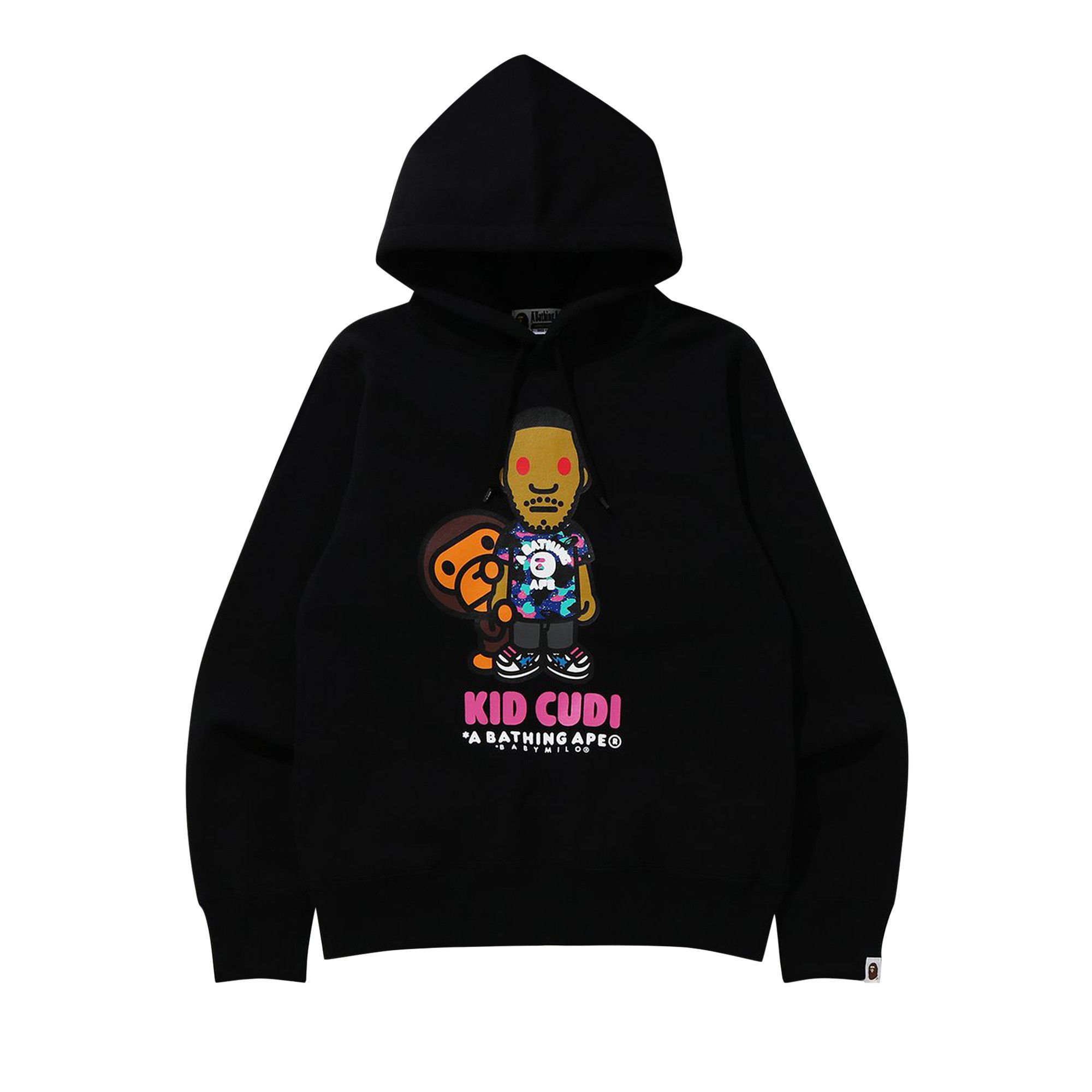 Size l BAPE x Kid Cudi Baby Milo Pullover Hoodie 'Black'