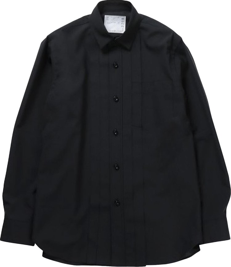 Sacai Suiting Shirt Black