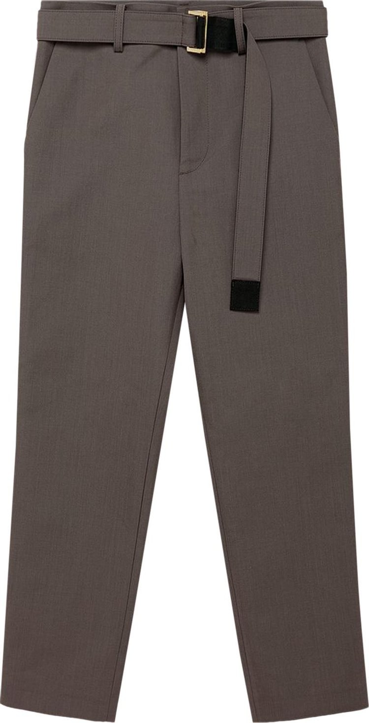 Sacai Suiting Bonding Pants Taupe