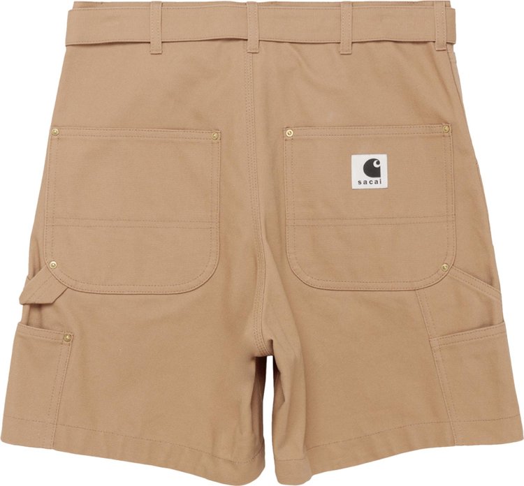 Sacai Duck Shorts Beige