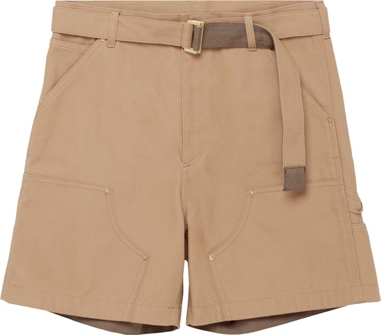 Sacai Duck Shorts Beige