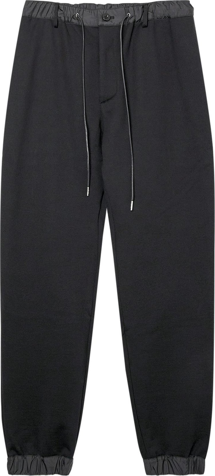 Sacai Jersey Sweatpants Black