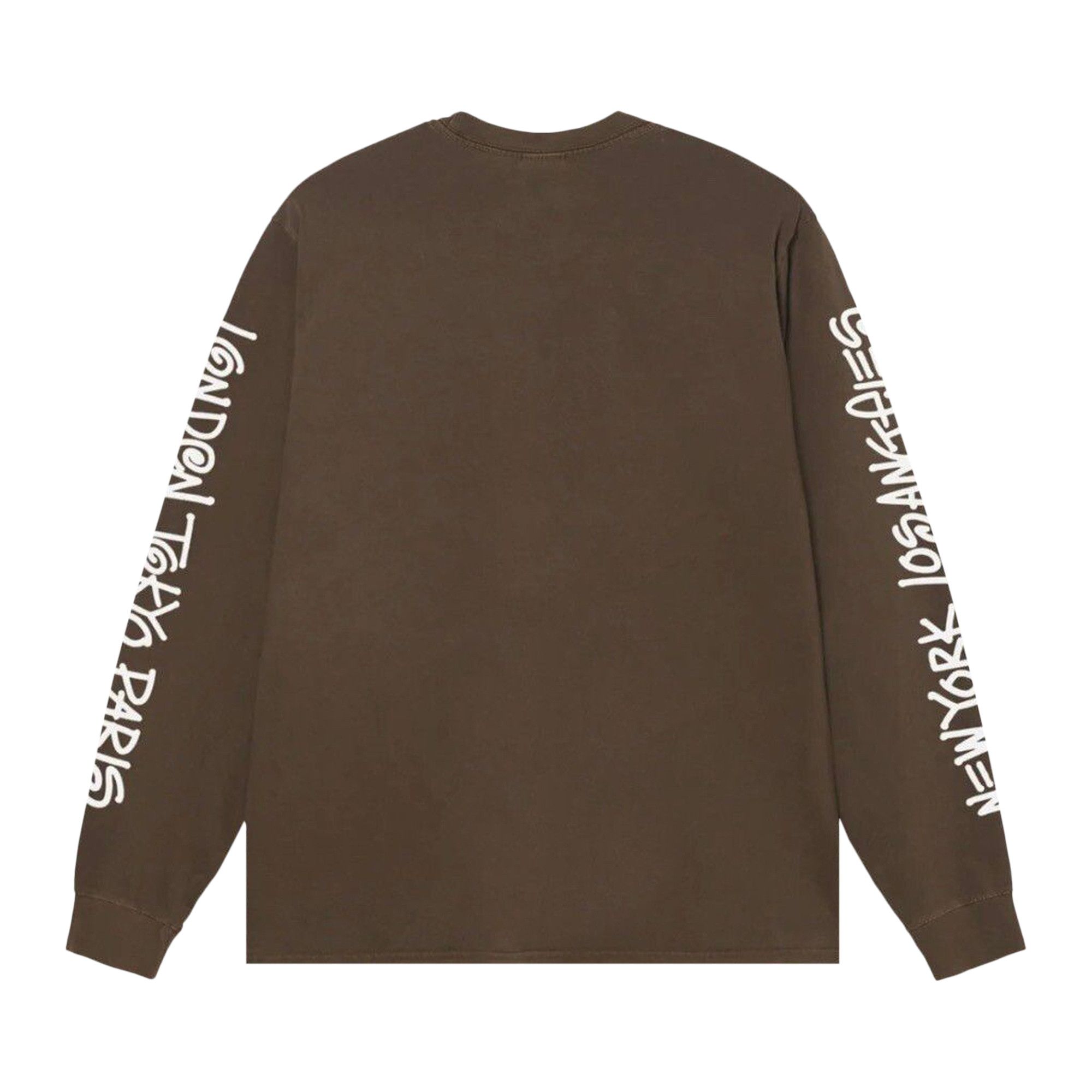 ★【Stussy】★Big Cities LS T-Shirt Pigment Dyed★Coffee★ Buy Stussy Big Cities Pigment Dyed Long-Sleeve Tee 'Coffee