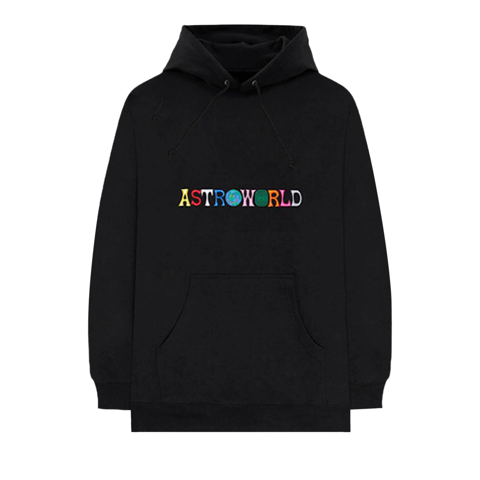 Buy Cactus Jack by Travis Scott Astroworld Logo Hoodie Black 1945 1FW180106ALH BLAC GOAT