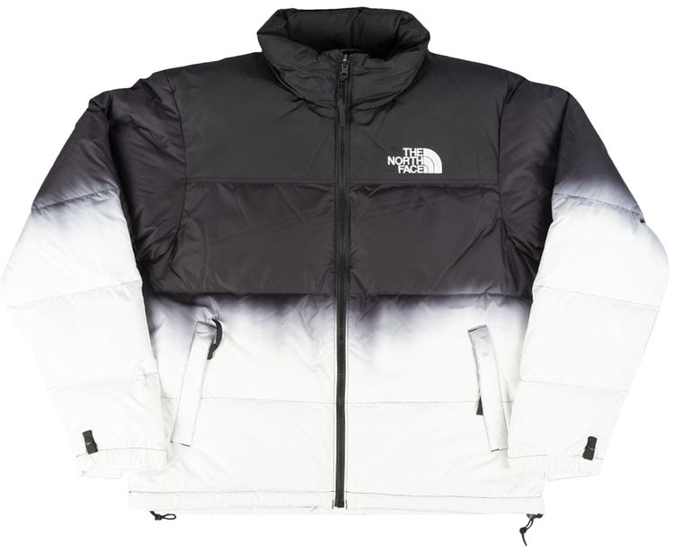The North Face Dip Dye 1996 Retro Nuptse Jacket BlackWhite