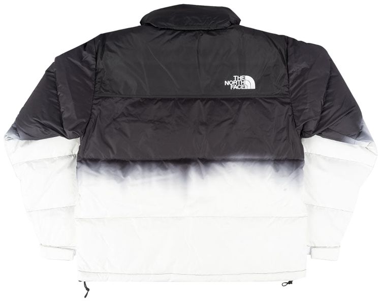 The North Face Dip Dye 1996 Retro Nuptse Jacket BlackWhite