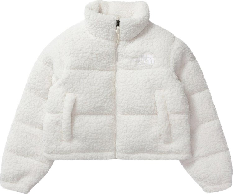 The North Face High Pile Nuptse Jacket White