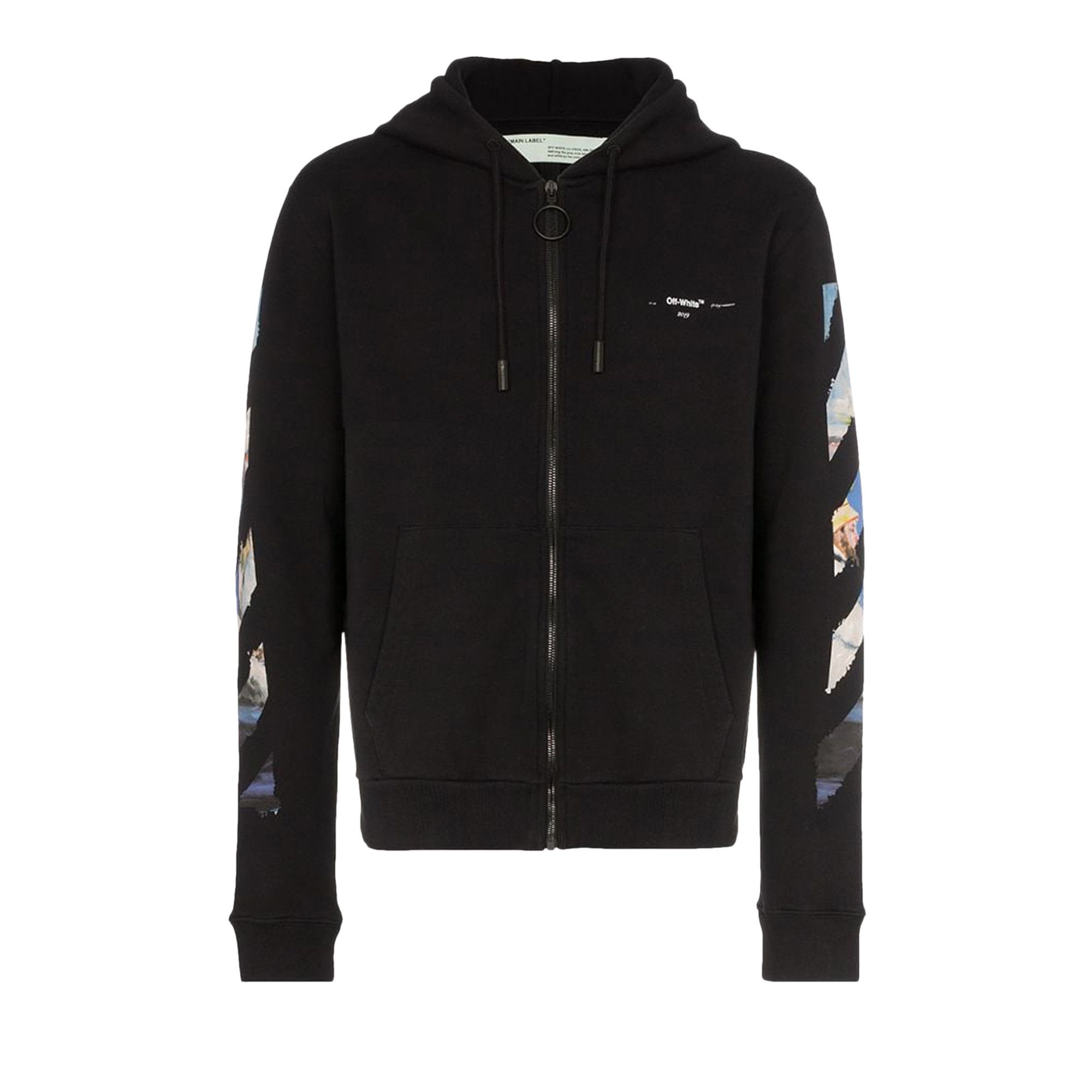 急ぐ!!Sale サイズSのみ☆OFF-White Black Diag zipped hoodie Buy Off-White Diag Multicolour Zipped Hoodie 'Black