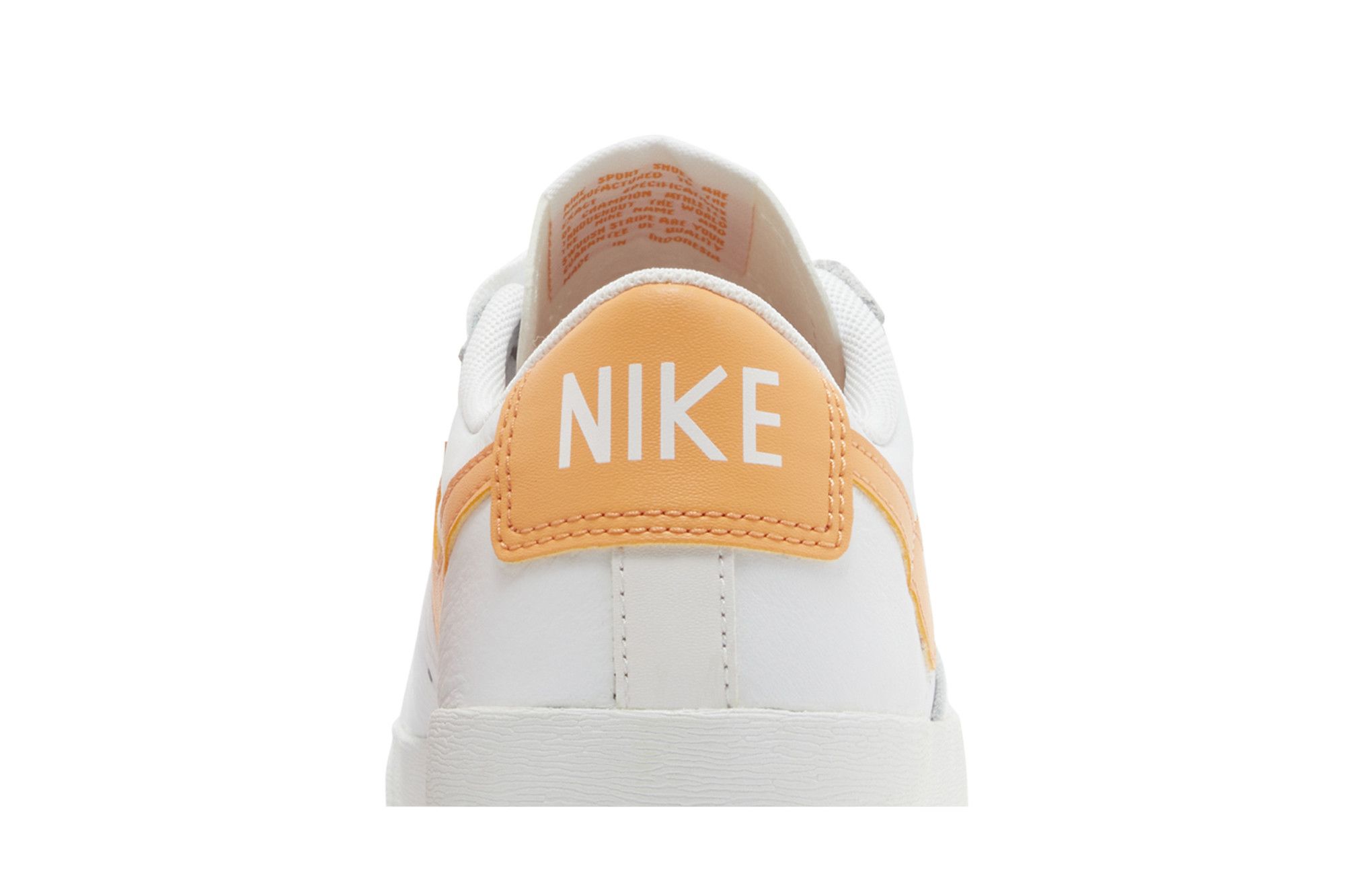 Blazer low sneaker white/ fuel orange shop