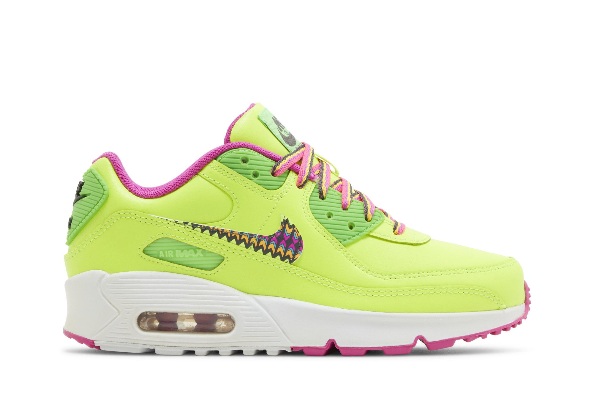 Pink and green air max 90 2025