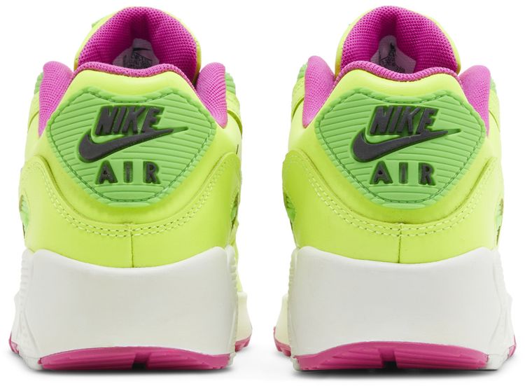 Nike Air Max 90 Leather GS Volt Fire Pink