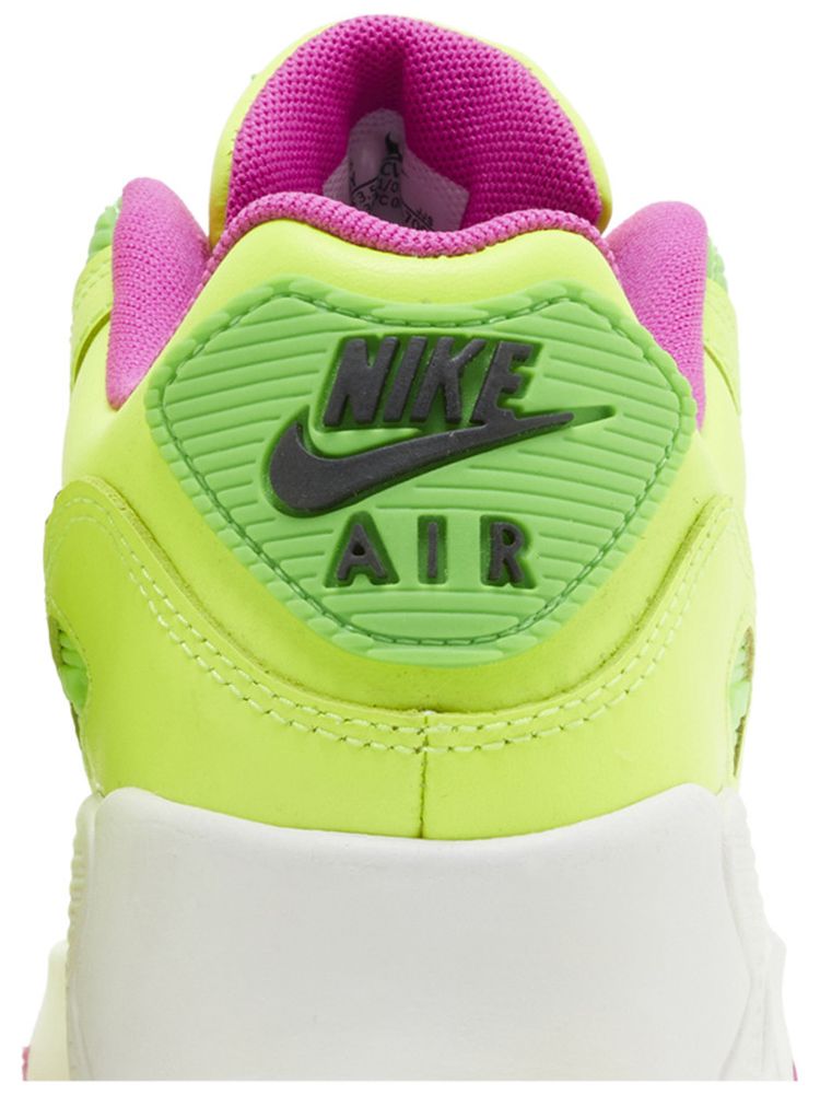 Nike Air Max 90 Leather GS Volt Fire Pink