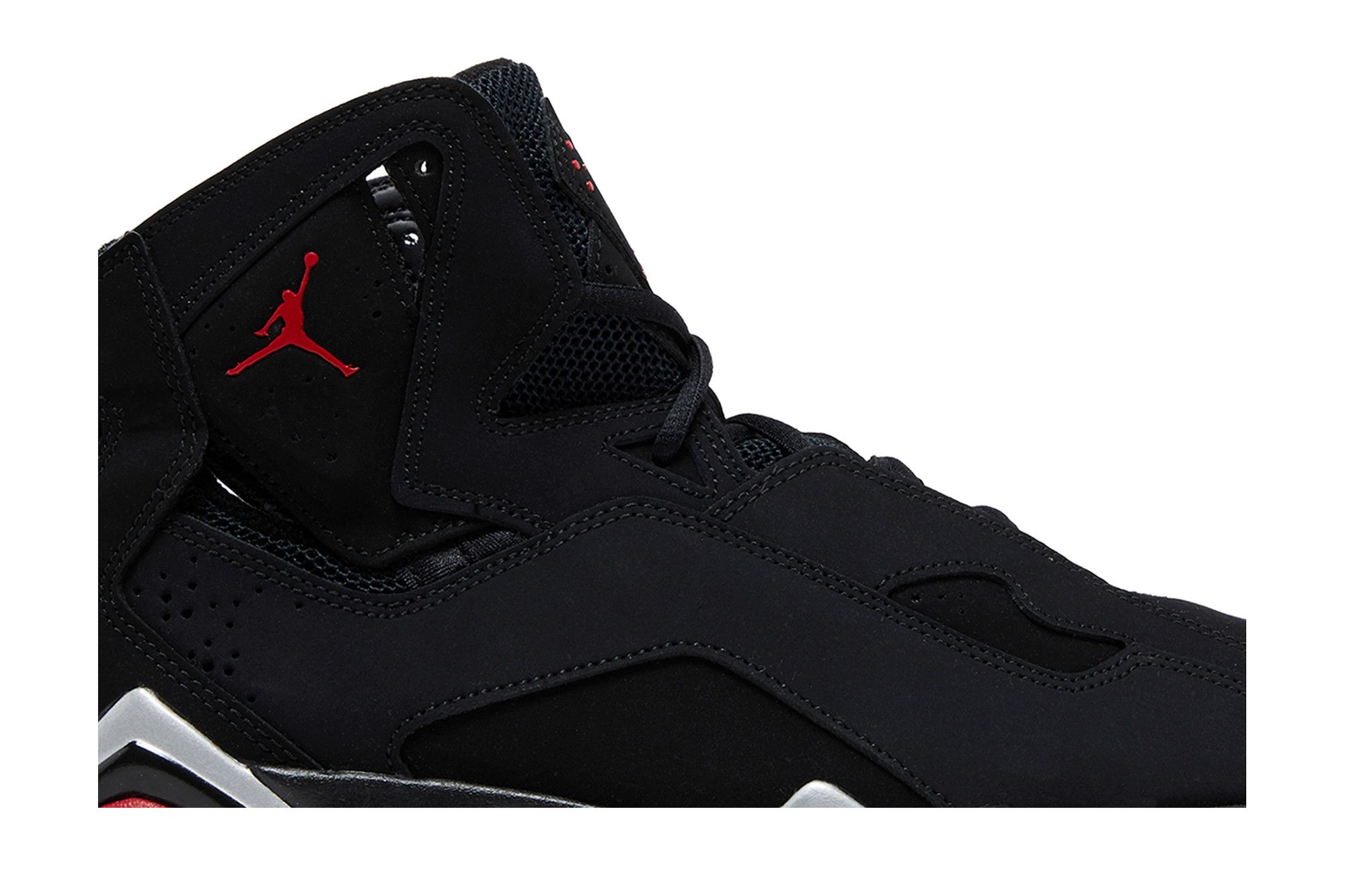 jordan true flight black gym red