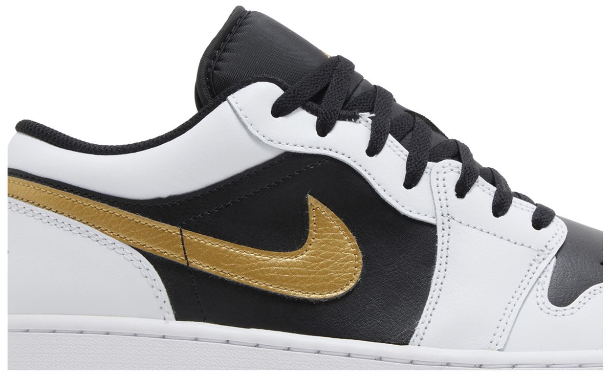 low top gold jordans